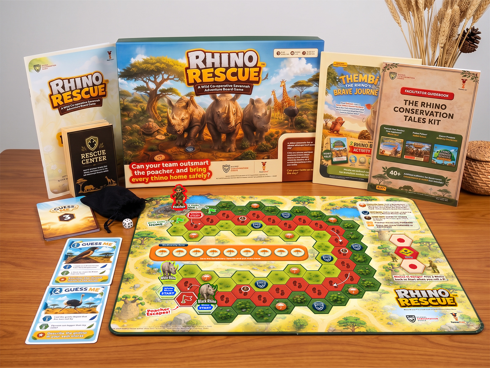 The complete Rhino Conservation Tales Kit
